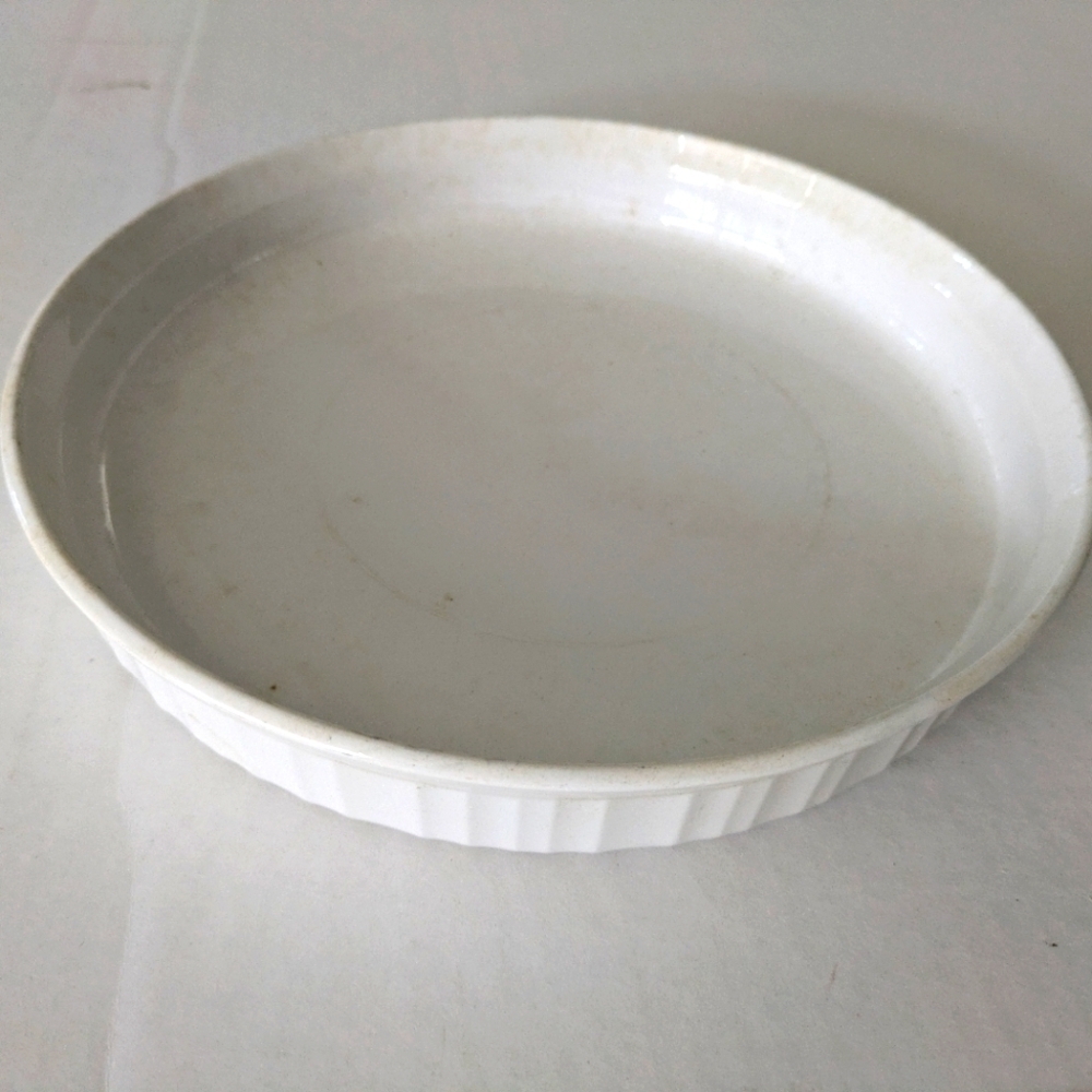 VTG Corningware French White Bakeware Dish